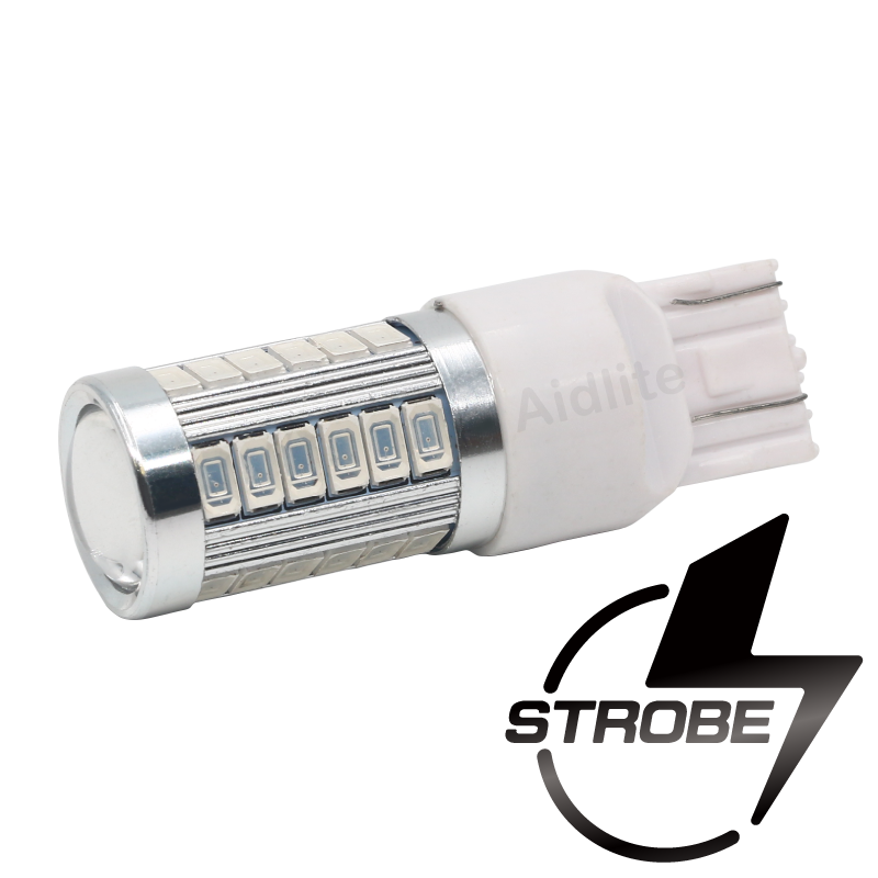 10X T20 LED Strobe Flash Bulbs - Switchback Tail/Brake Lights, 12V, 6000K White 8 thumbnail image