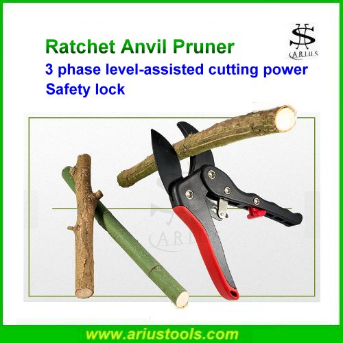 Arius 63/4" Ratchet Anvil Pruner No. 846 Taiwantrade