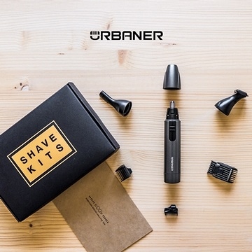 URBANER 3 in 1 Nose Hair Beard and Eyebrow Trimmer Waterproof Man's Grooming Kit