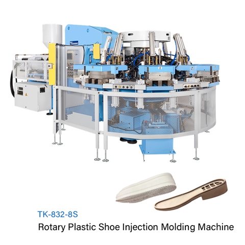 Automatic rotary PVC/TR sole & shoe injection molding machine