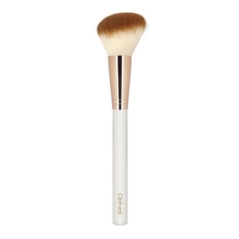 Powder Foundation Brush, Circular Arc Oblique Angle Design