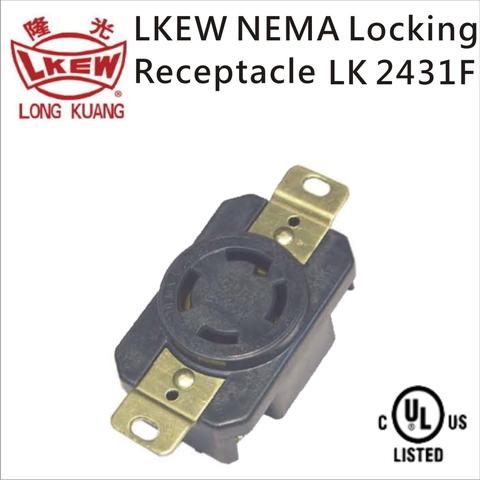 LKEW NEMA L14-30R Locking Receptacle LK-2431F