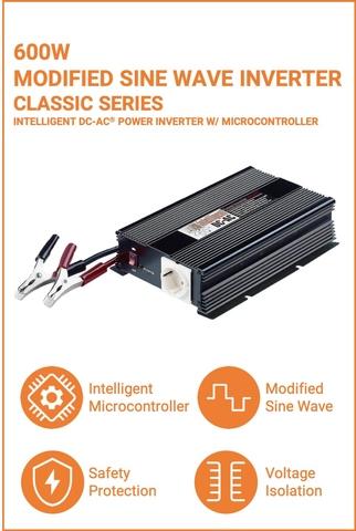 intelligent dc ac power inverter 600w