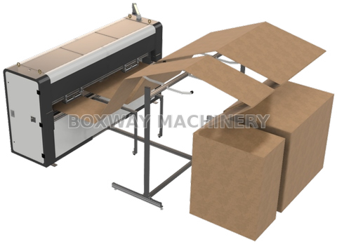 Box Making Machine- Automatic fanfold side by side feeding