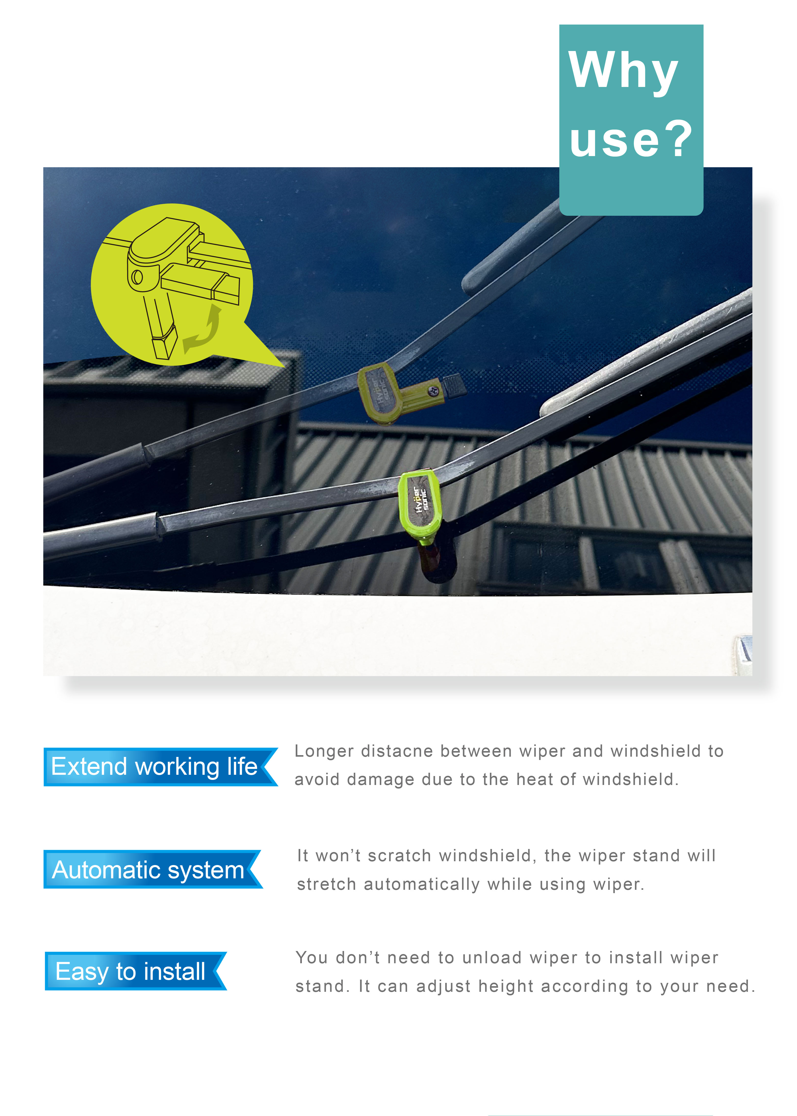 Manufacturer Universal Windshield wiper stand for car Made in