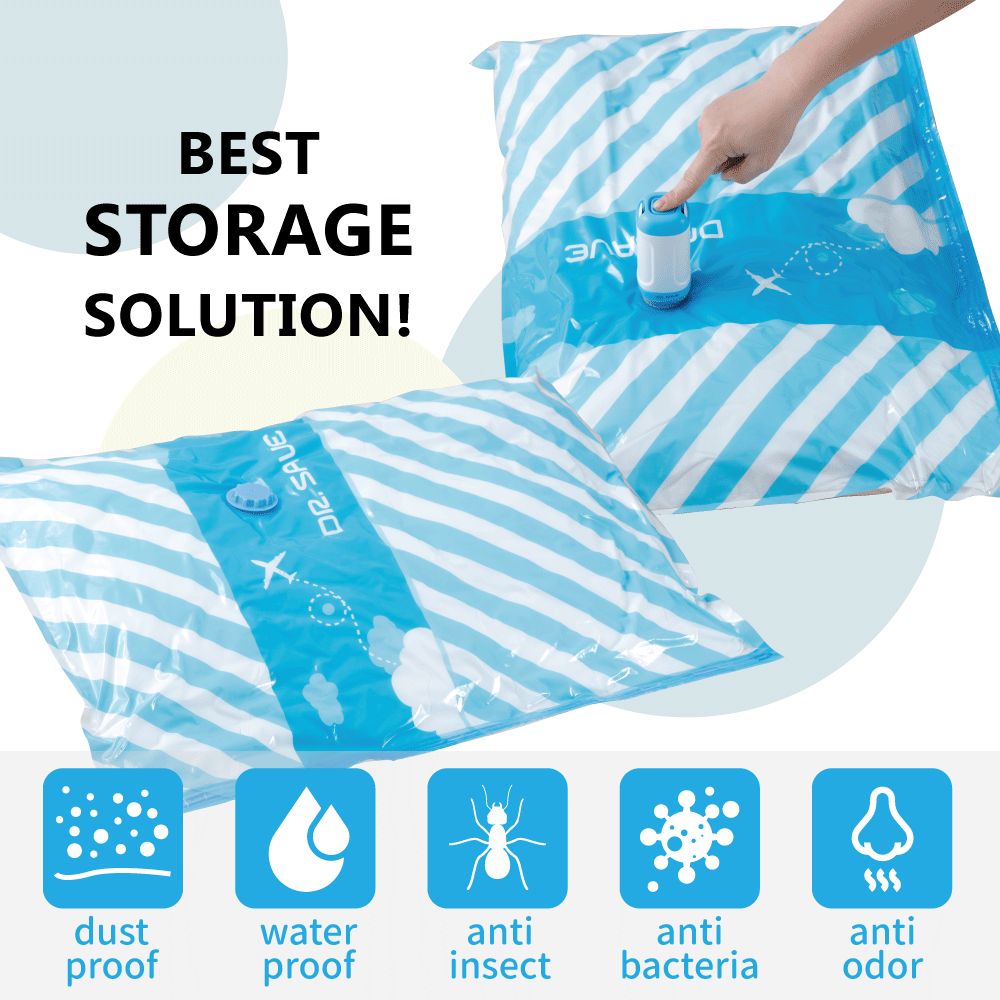 4 Pack Clothes Storage Vacumm Bags Travel Set – DR. SAVE