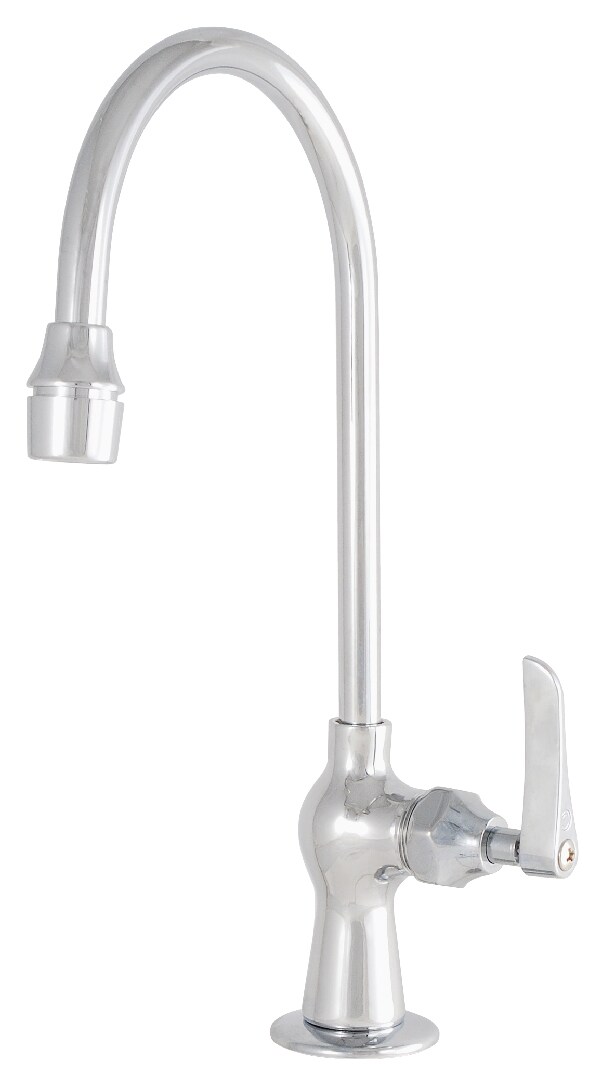 Singe Handle Gooseneck Faucet Brass Construction Easy To Install