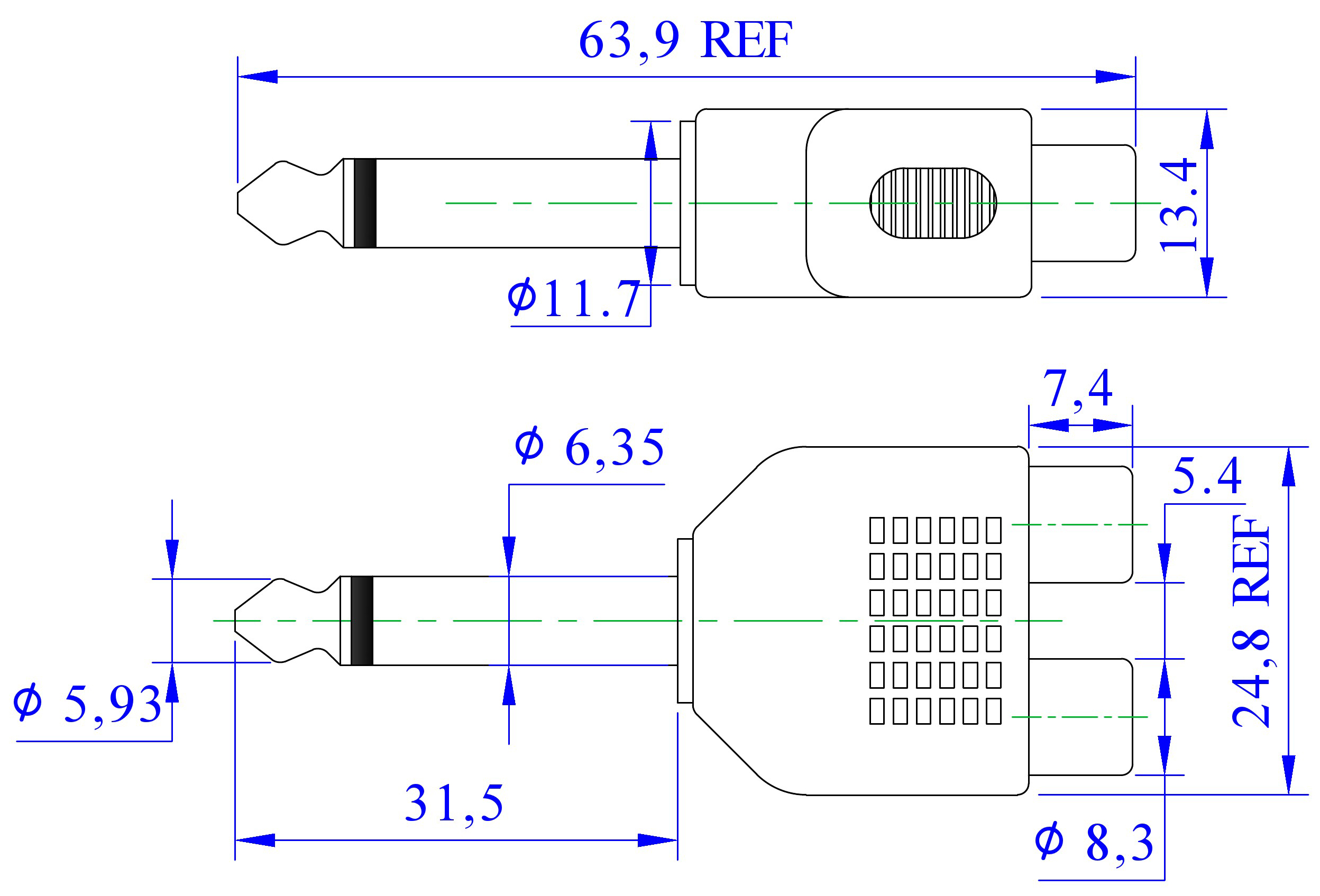 Jack Plug Dimensions at Ali Lemmone blog