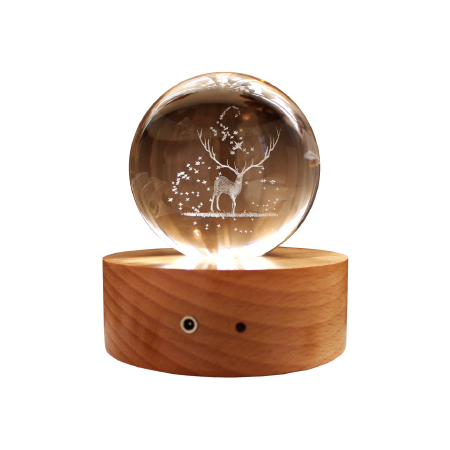 3D Laser Engraving Crystal Ball 