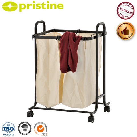 2 TC bag laundry basket cart