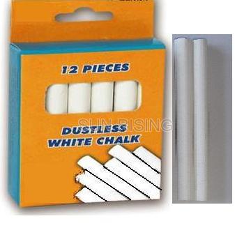 Dustless White Chalk, Suitable for Teaching and Marking, Conformed to ASTM/F963/EN71-3 Standards