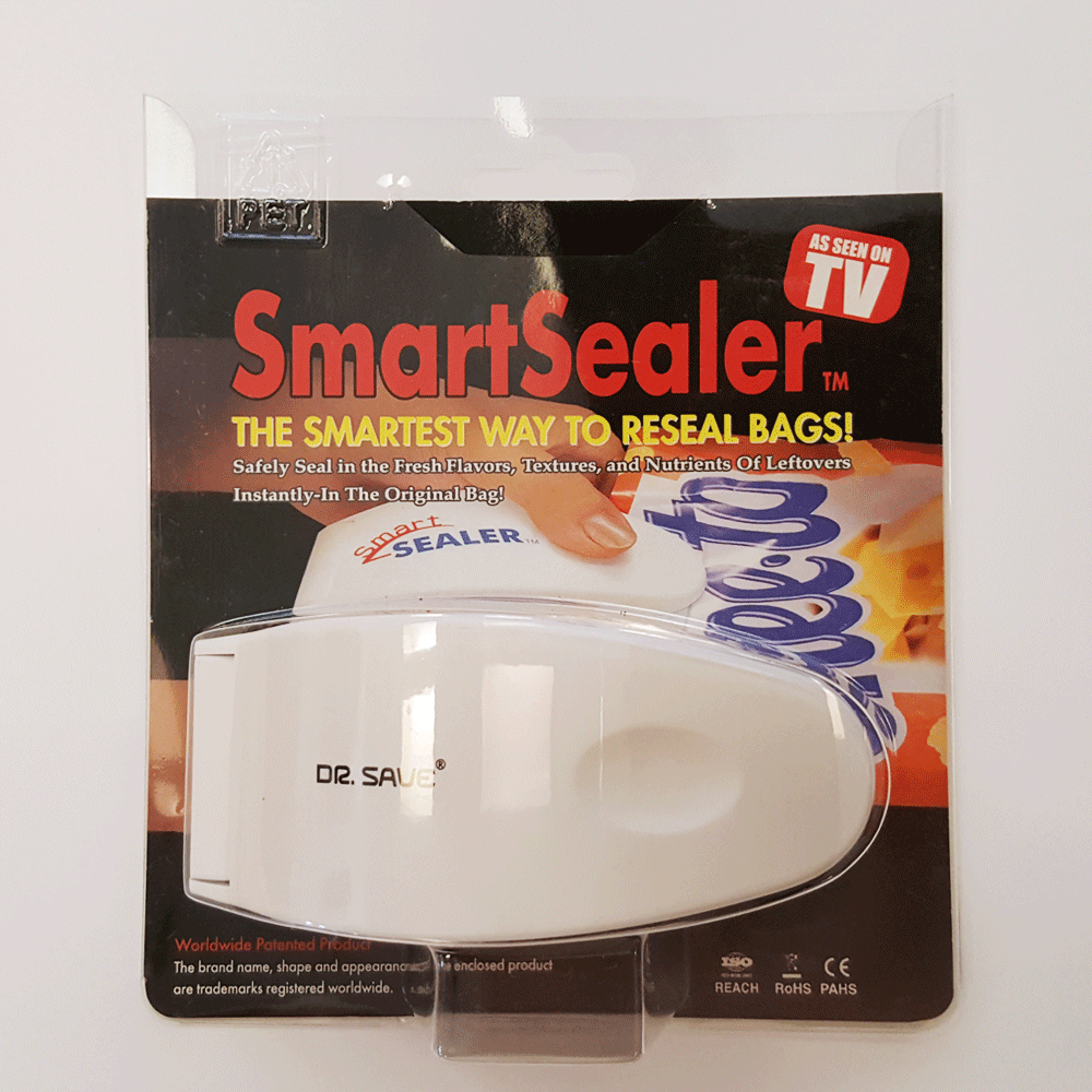 Smart Sealer Mini Plastic Bag Sealer with Opener (white)