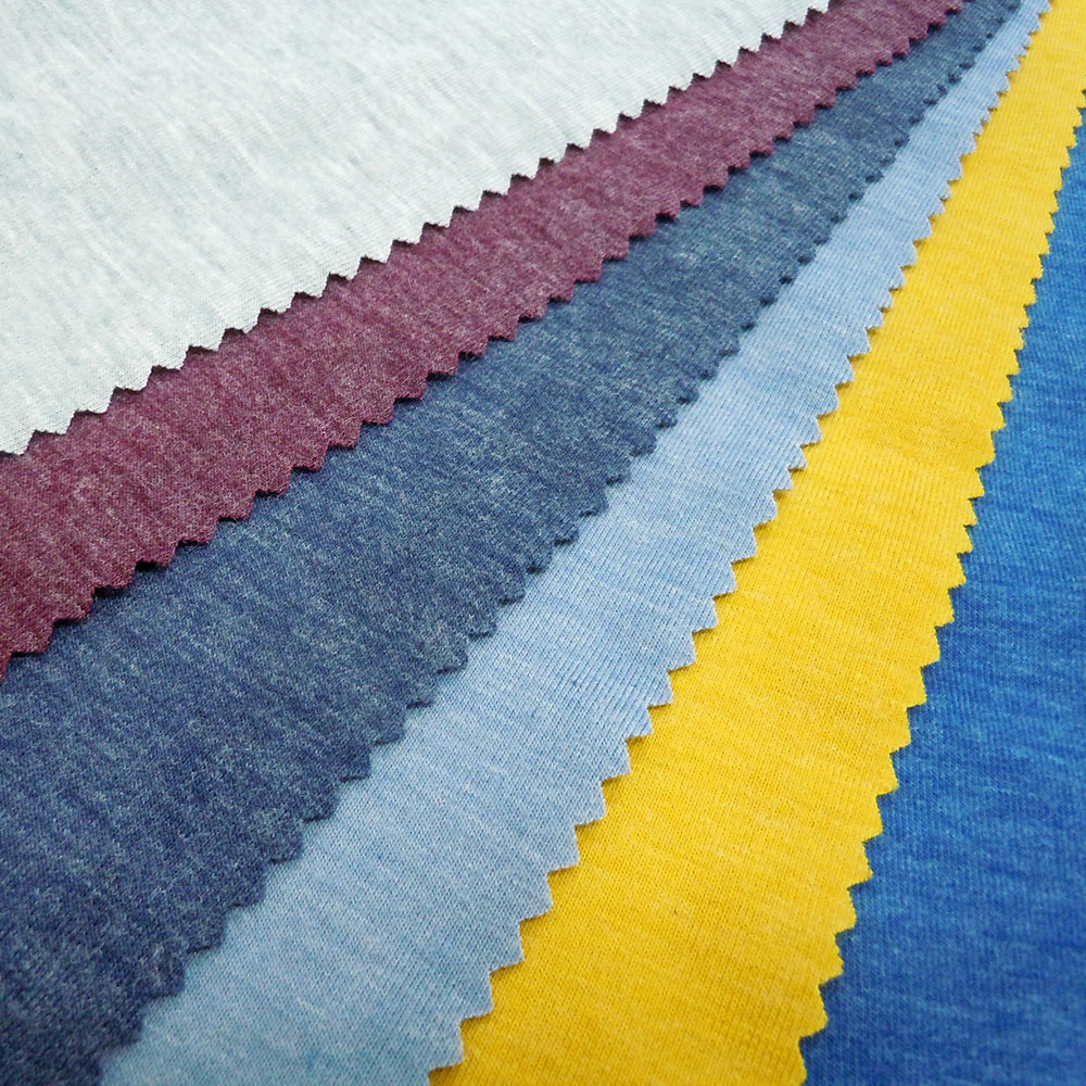 Poly/Wool Single Jersey Knit Fabric