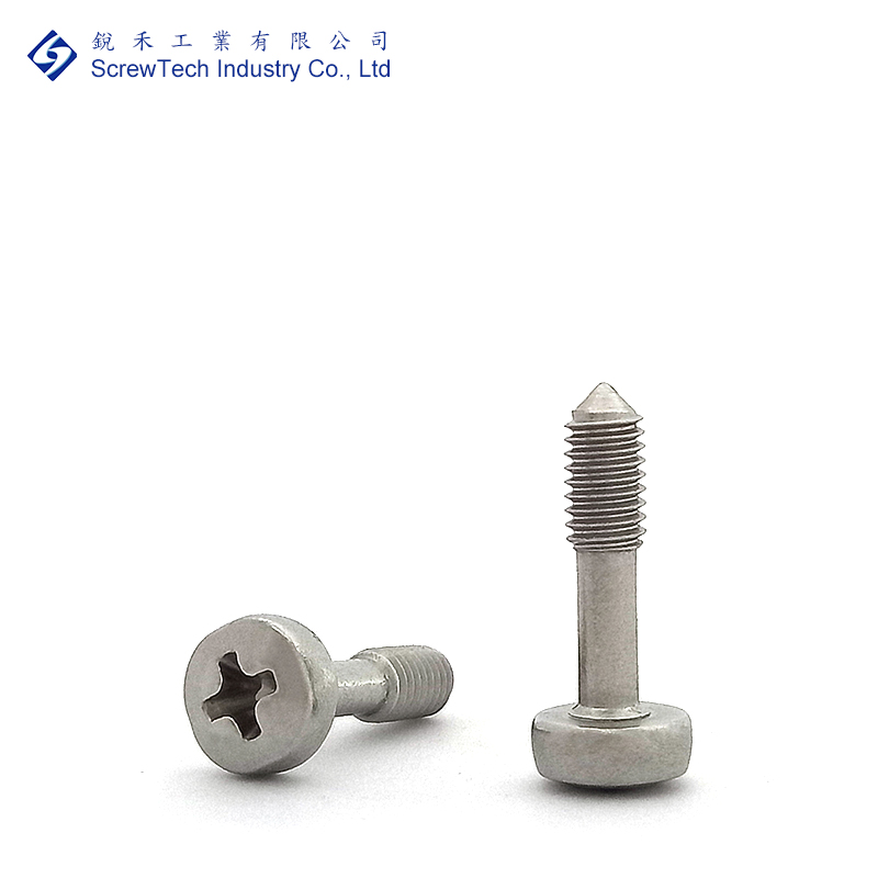 【ScrewTech】Pan Head, Phillips, M3x12, Machine Screw, Cone Point, Nitric ...