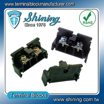 TE-Series Insulated Plastic Assembly 35mm Rail Mount Terminal Block