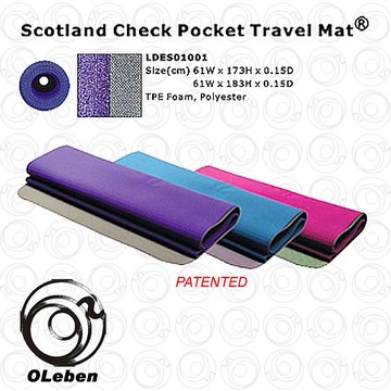 Scotland Check Pocket Travel Mat