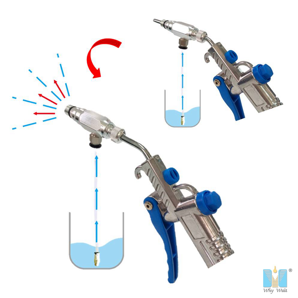 Aluminum 4in1 tire inflator kit (with air blow gun and nozzles function