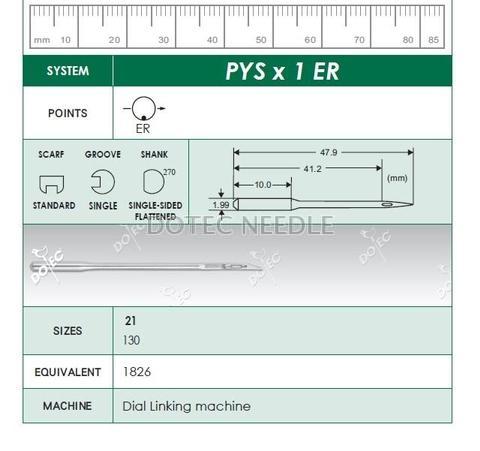 PYSX1 ER - Dial Linking Machine Needle