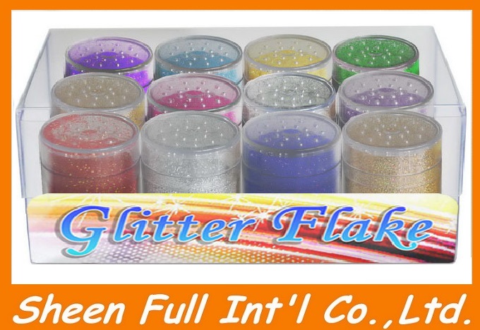 Glitter Box Pack - 10g*12pcs/set, great to decorate (Christmas) cards, gifts or craft projects