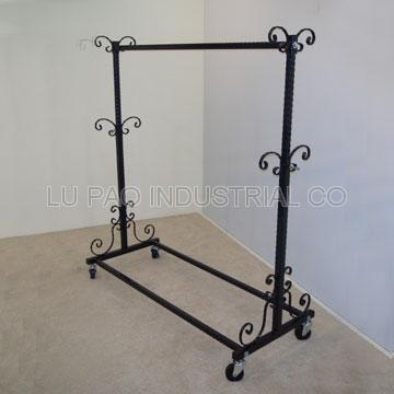 Forges the single clothes rack (black butterfly)