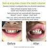 Saliva enzymes clean the teeth cleaner