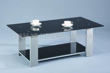 Glass Wood Coffee Table, Tea Table, End Table, Side Table.