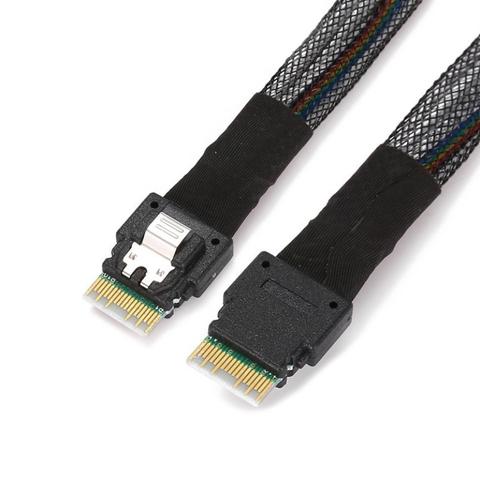 Slim Line SAS 3.0 SFF-8654 TO SFF-8654 4i High-speed cable ...