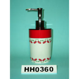 Snare series double color  lotion dispenser cherry paint