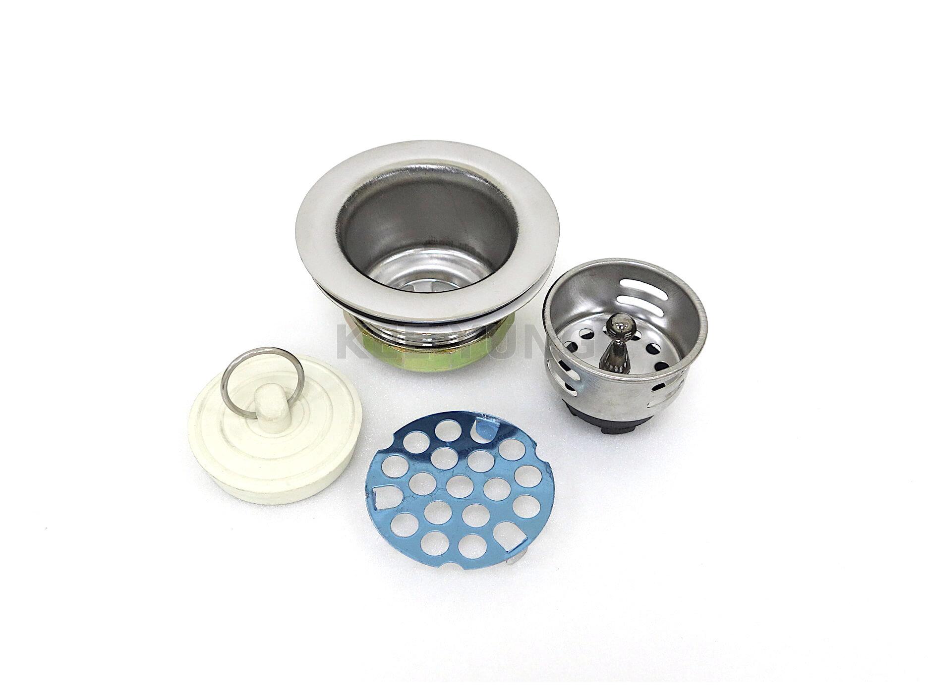 Pre/Bar Sink Strainer Assembly W/ Stainless Steel Grid Strainer