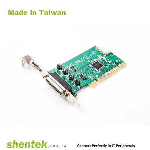 Shentek 2 Port RS232 Serial PCI Card Selectable Powered I/O Low Profile Bracket