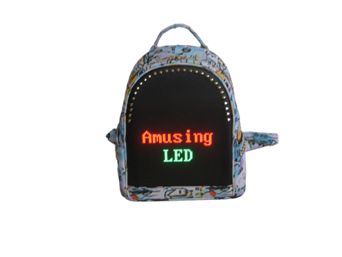 App-Controlled LED Display Backpack with  Changeable Images