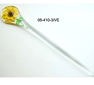 Handmade Acrylic Hair Pin-Sunflower