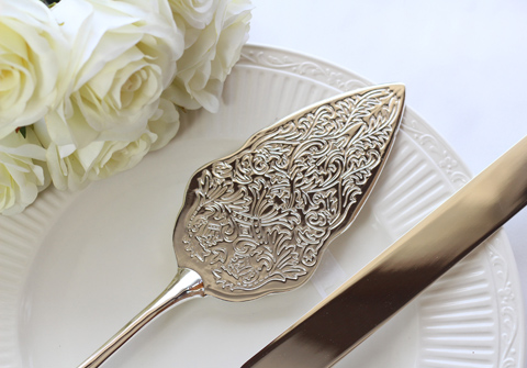 Hot Sale Elegant Wedding Decoration Wedding Cake Knife And Server