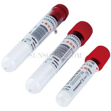 No additive, blood collection tube, plastic vacuum type