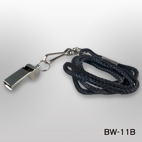 METAL WHISTLE WITH LANYARD