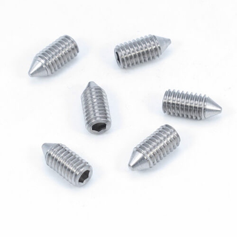 Hex Socket Set Screws 200 pcs Metric Cone Point DIN 914 / ISO 4027 M10-1.5 X 20mm A4 Stainless Steel 