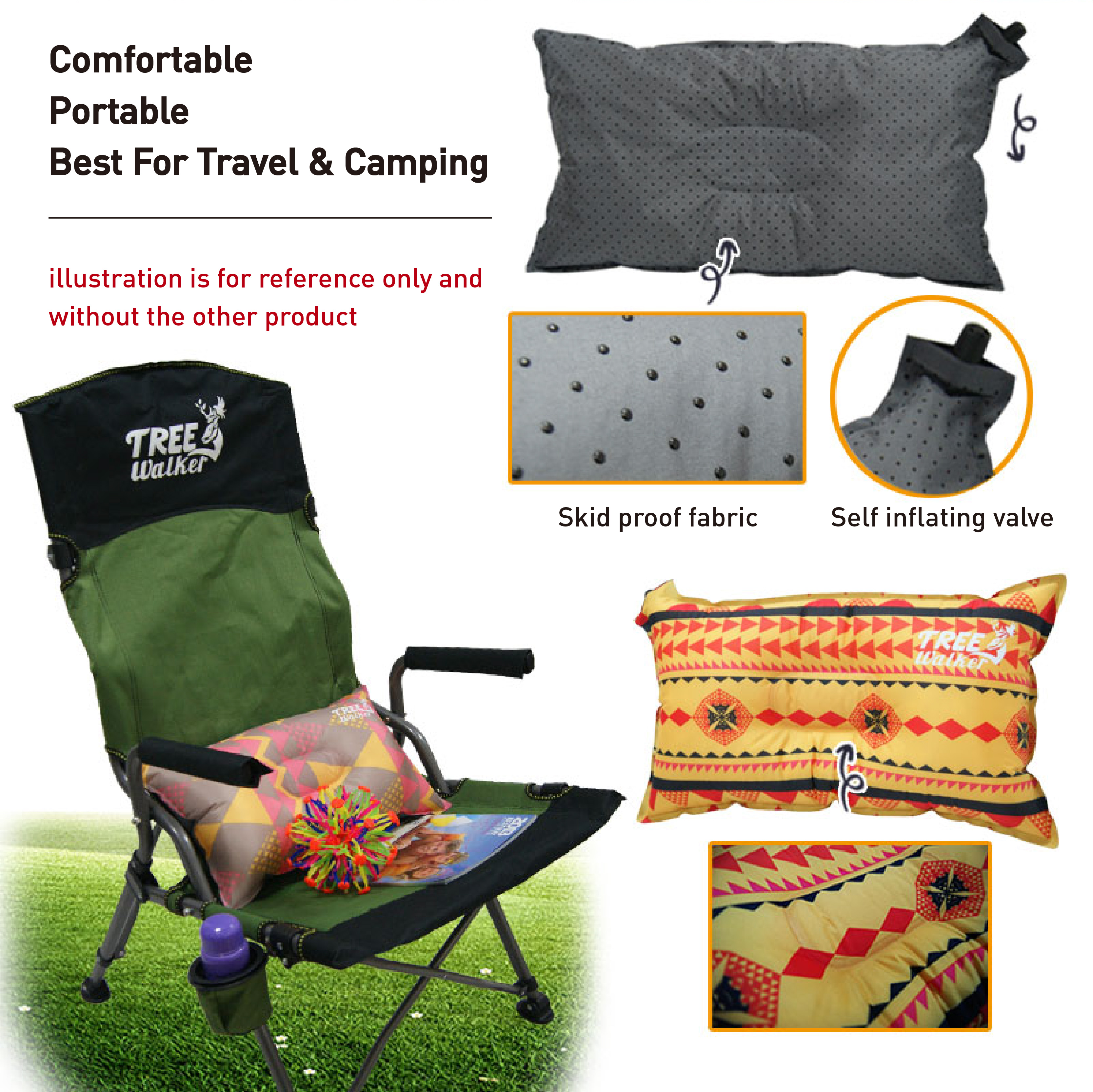 Self-inflating air pillow, Cushion,Camping Mats,Mattress ...