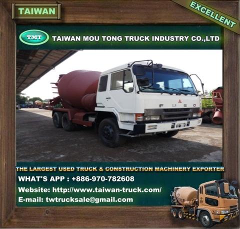 FU-033 Used Fuso concrete mixer truck 