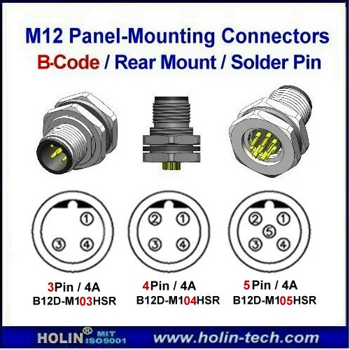 M12 B-Coded Connectors For Automation Control Devices | Taiwantrade