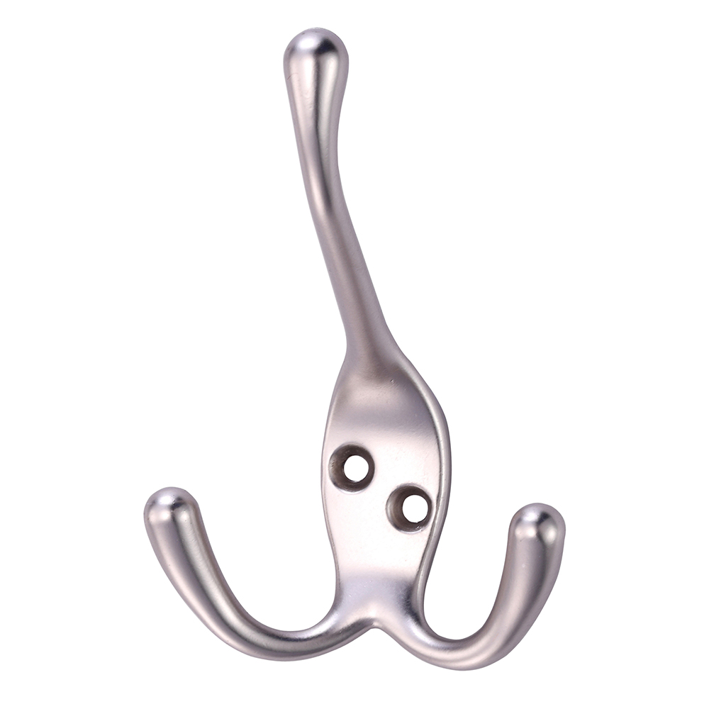 3Prong Cast Iron WallMounted Coat Hook