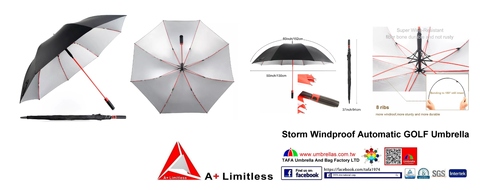 Storm Windproof Automatic GOLF Umbrella