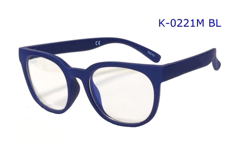 Children Rubber Blue Block Eyeglasses_K-0221