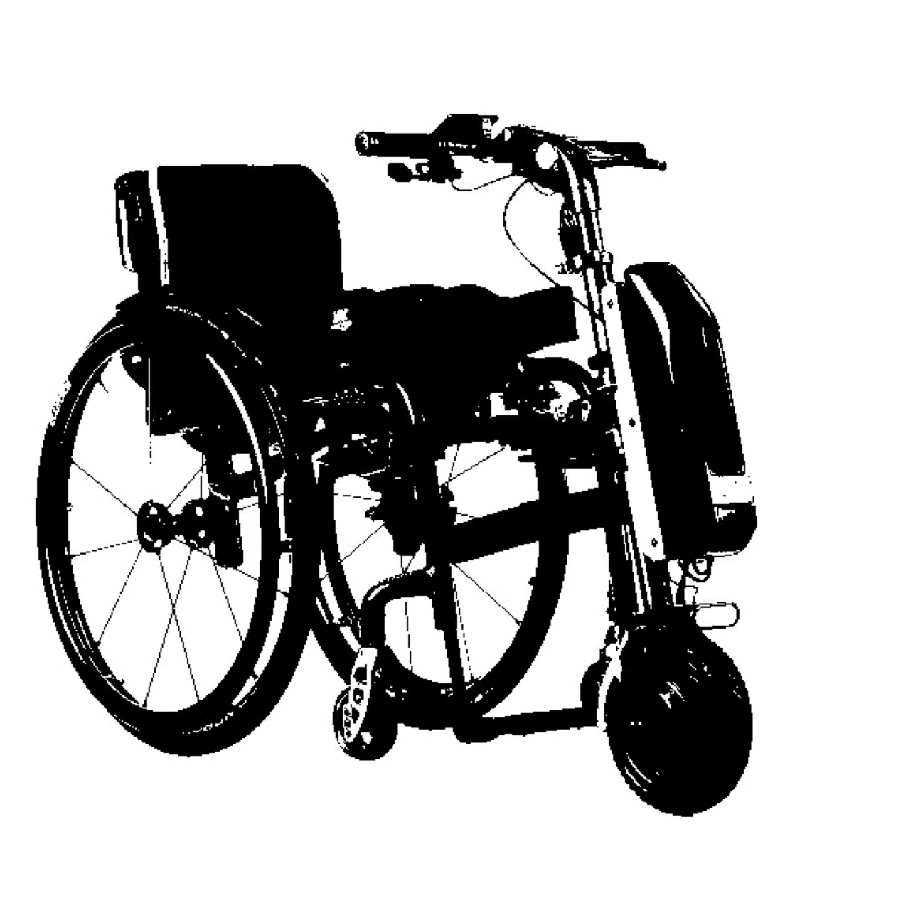Wheelchair Power Attachment w/ Electric Motor Kit
