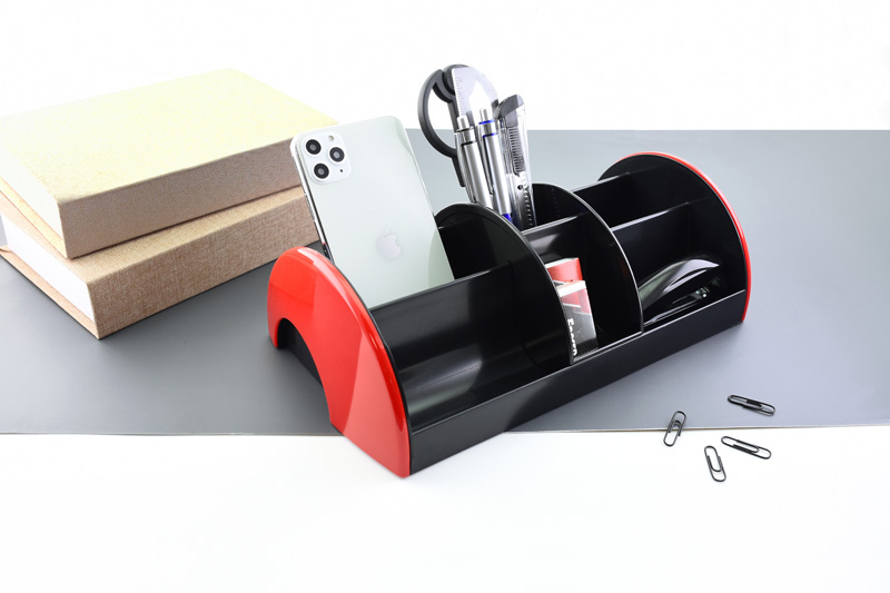 Plastic Pen Holder 2 Color Desktop Organizer