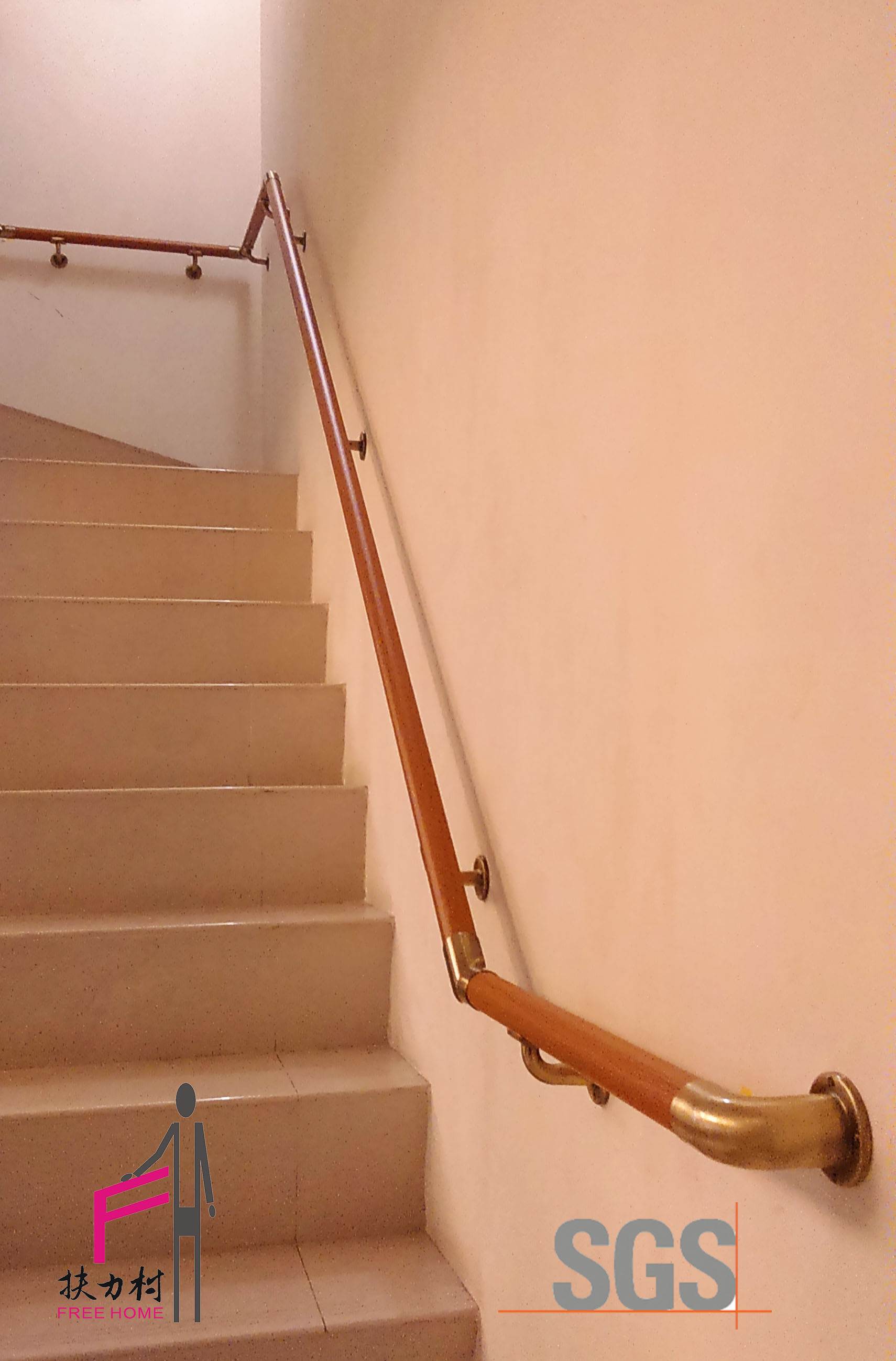 Taiwan Diy Handrail System Grab Bar Corridor Eldly Stair