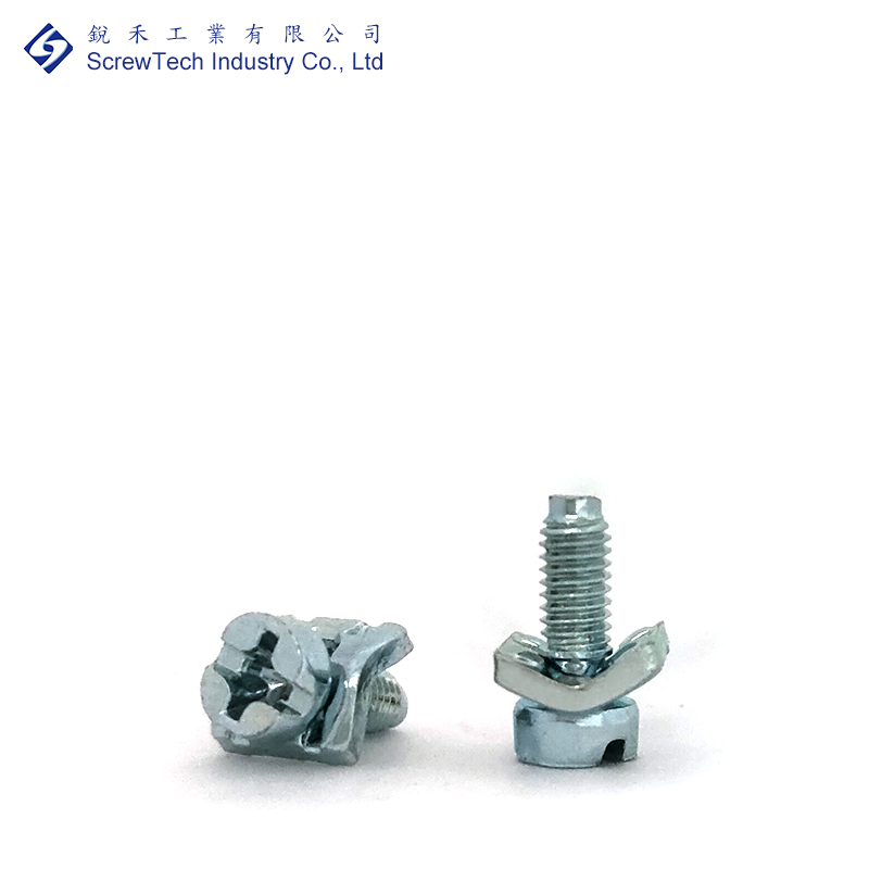 【ScrewTech】M3.5x10, SEMS, Cheese Head with Washer, SlotPhillips