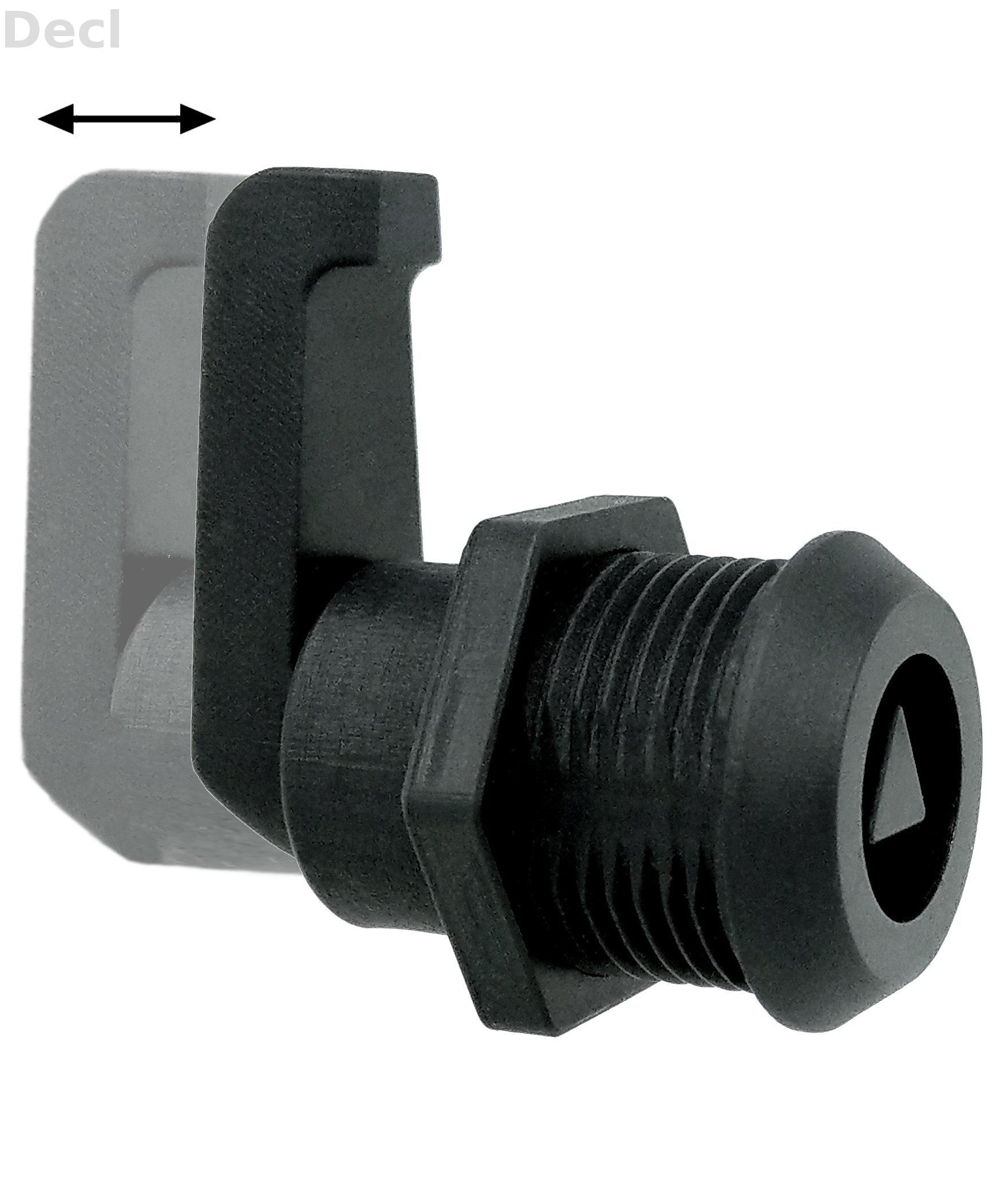 Ø19 Industry Plastic Locks , Latch lock