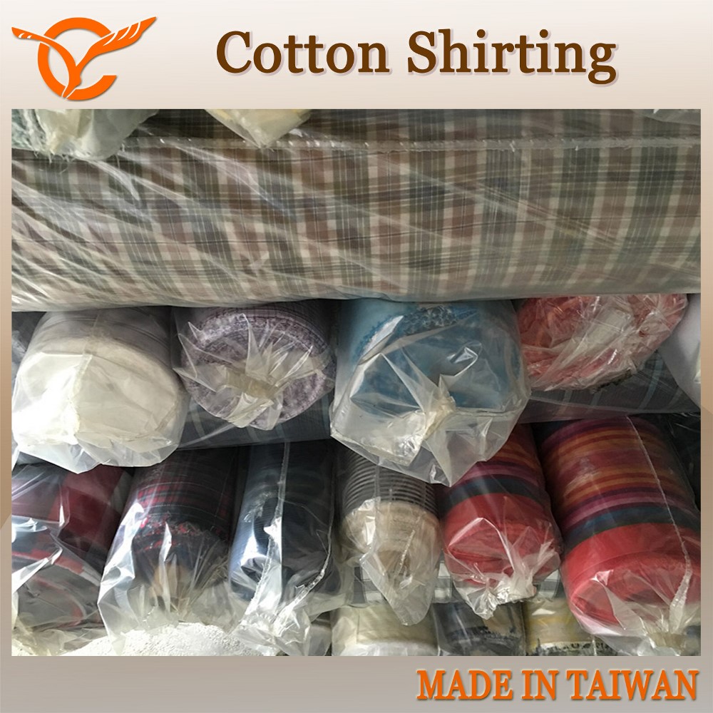Taiwan Top 97 Cotton 3 Spandex Fabric Remnant Fabric For Shirts