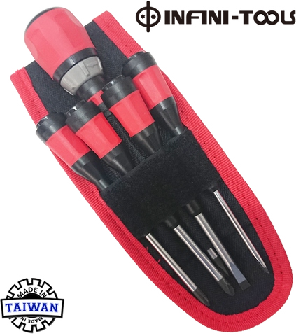 4-IN-1 MULTI-PURPOSE SCREWDRIVER RED