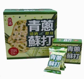 Sake Vinasse Chives Soda Cracker